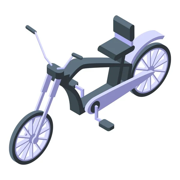Pedal Chopper Symbol Isometrischen Vektor Radfahren Fahrzeugsport — Stockvektor
