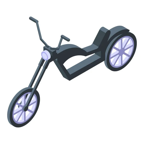 Chopper Ride Icon Isometric Vector Biker Travel Motor Vehicle — Stock Vector