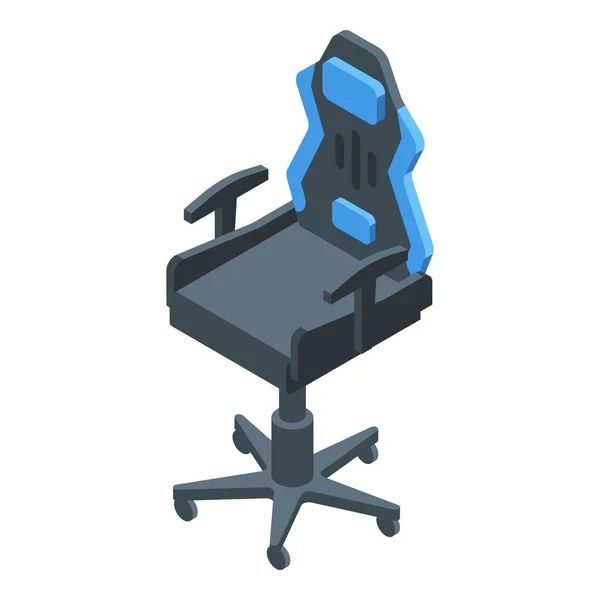 Gaming Sessel Symbol Isometrischen Vektor Spielstuhl Überwachungscomputer — Stockvektor
