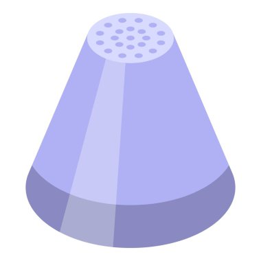 Pasta dondurucu nozlar ikon izometrik vektörü. Kek torbası. İpucu dekorasyonu