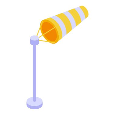 Rüzgar vanası ikon izometrik vektörü. Hava oyuncağı. Pin gökyüzü