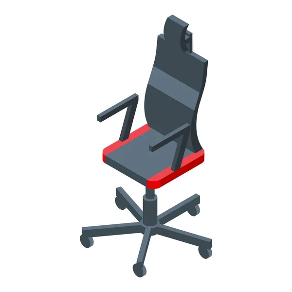 Ícone Cadeira Eletrônica Vetor Isométrico Assento Jogo Parte Trás — Vetor de Stock
