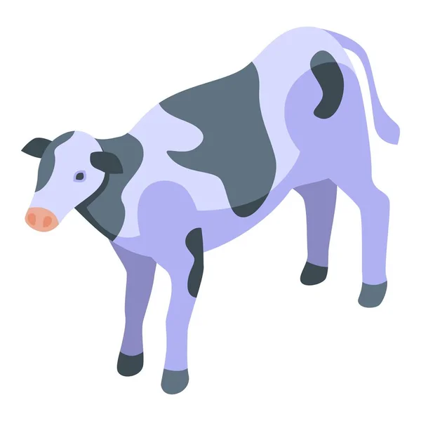 Icono Trueque Vaca Vector Isométrico Cambio Dinero Negocio Pago — Vector de stock