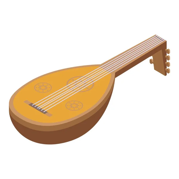 Jordânia Ícone Instrumento Musical Vetor Isométrico País Nacional Dia Nação — Vetor de Stock