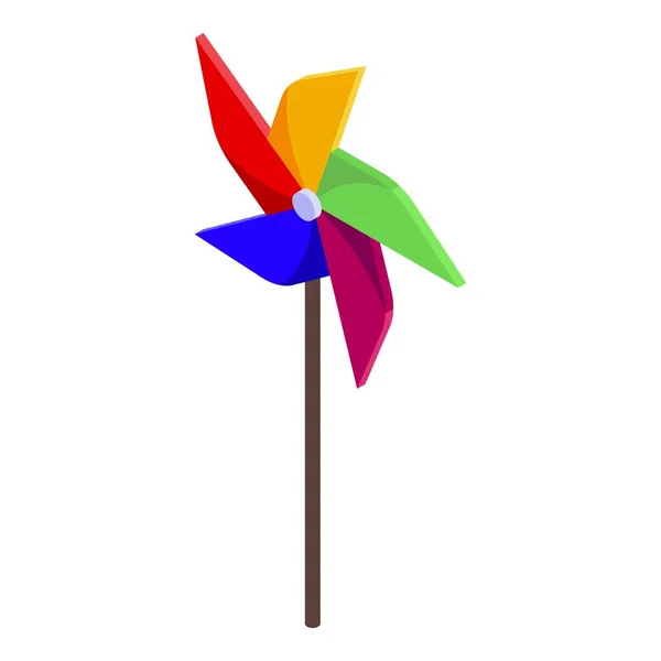 Směr Izometrický Vektor Ikony Lopatky Větrné Větrníky Šipka Nahoru — Stockový vektor