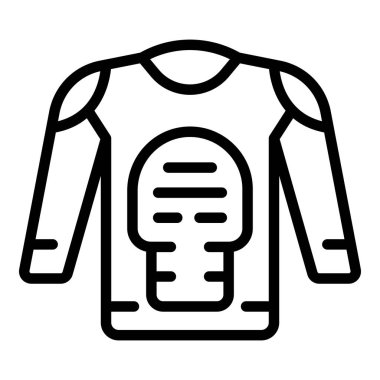 Ceket moda ikonu taslak vektörü. Erkek kıyafetleri. Deri güvenlik