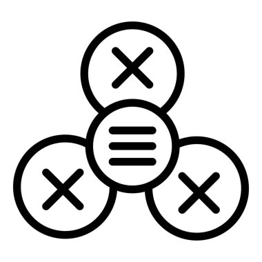 Üzücü tükenme ikonu ana hatları vektörü. Zihinsel çalışma. Ofis işi