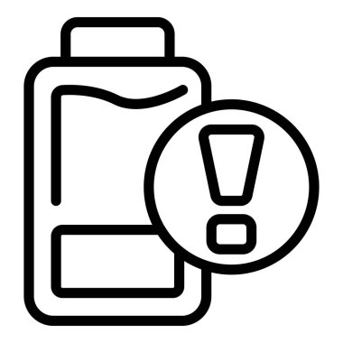 Düşük enerji ikonu dış hat vektörü. Depresyon. Meşgul zihin