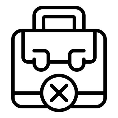 Yorgun iş yeri simgesi ana hatları vektörü. Zihinsel stres. Sağlık işyeri