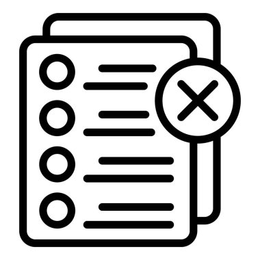 Stres kağıtları ikon ana hatları vektörü. Tükenmiş akıl hastası. Üzücü sağlık