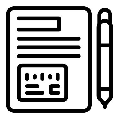 Hasta kartı taslak vektörünü imzala. Sağlık sigortası. Sağlık hastası