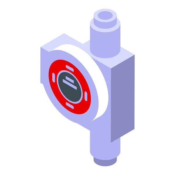 Gasdetektor Instrument Ikon Isometrisk Vektor Mätarolycka Hembränder — Stock vektor