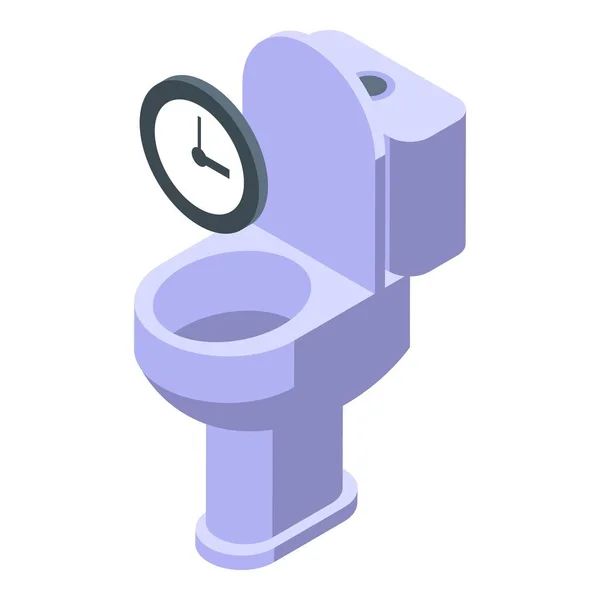 Ikona Czasu Toalety Wektor Izometryczny Pielucha Dla Dorosłych Krok Pielucha — Wektor stockowy