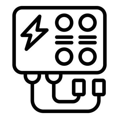 Kalp cerrahı cihaz ikonu ana hat vektörü. Tıp hastanesi. Doktor tedavisi