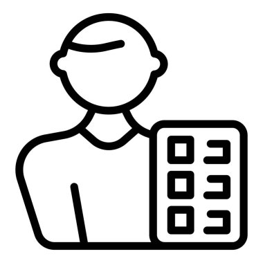 Klinik hasta ikonu ana hatları vektörü. Tıbbî kalp. Operasyon hastalığı