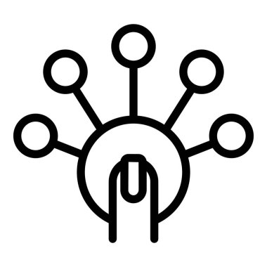 Düğme vr simgesi ana hat vektörü. Sanal seyahat. Dijital turizm