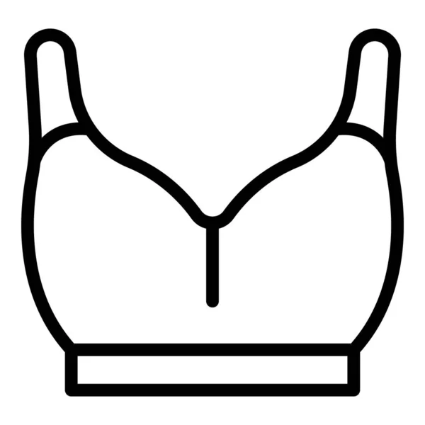 运动胸罩图标轮廓矢量 体育销售 — 图库矢量图片