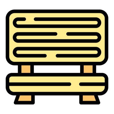 Solaryum ekipman ikonu. Beyaz arkaplan rengi üzerinde izole edilmiş web tasarımı için Solaryum ekipman vektör simgesi