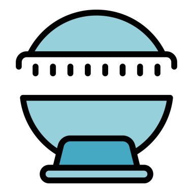 Kabin solaryumu ikonu. Beyaz arkaplan rengi üzerinde izole edilmiş web tasarımı için kabin solaryum vektör simgesi