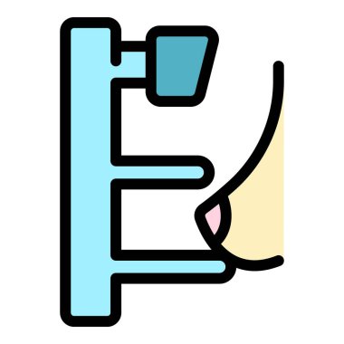 Göğüs tarayıcı simgesi. Beyaz arkaplan rengi üzerinde izole edilmiş web tasarımı için meme tarayıcı ikonu