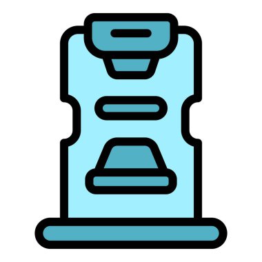 Göğüs röntgeni ikonu. Beyaz arkaplan rengi üzerinde izole edilmiş web tasarımı için meme xray vektör simgesi