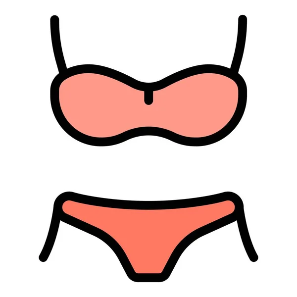 Icona Del Costume Bagno Outline Swimwear Icona Vettoriale Web Design — Vettoriale Stock