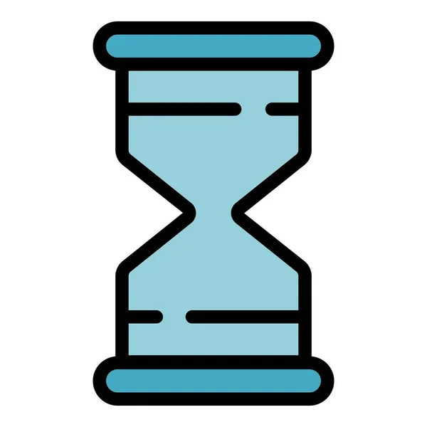 サンルーム砂時計のアイコン 概要白色背景に分離されたウェブデザインのためのサンルーム砂時計ベクトルアイコンフラット — ストックベクタ