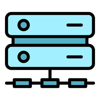 Veri kurtarma simgesi. Beyaz arkaplan rengi üzerinde izole edilmiş web tasarımı için özet veri kurtarma vektörü simgesi