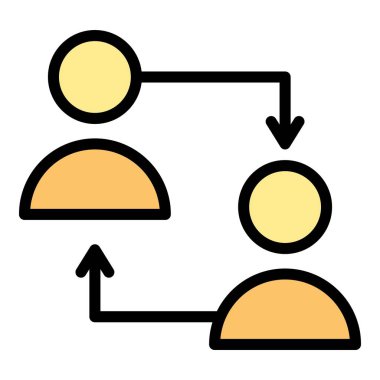 Ekip ikonu. Beyaz arkaplan renginde izole edilmiş web tasarımı için ana hat ekip vektör simgesi