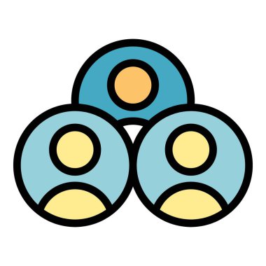 Personel simgesi. Beyaz arkaplan rengi üzerinde izole edilmiş web tasarımı için personel vektör simgesi taslağı