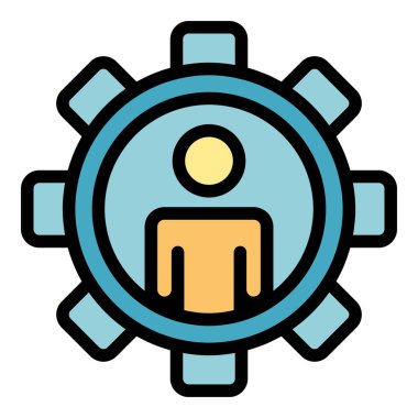 Lider manga ikonu. Beyaz arkaplan renginde izole edilmiş web tasarımı için Ana Hatlar Lideri takım vektör simgesi