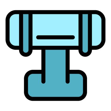 Takı mankeni bilezik ikonu. Beyaz arkaplan renginde izole edilmiş web tasarımı için sahte bilezik vektör simgesi taslağı