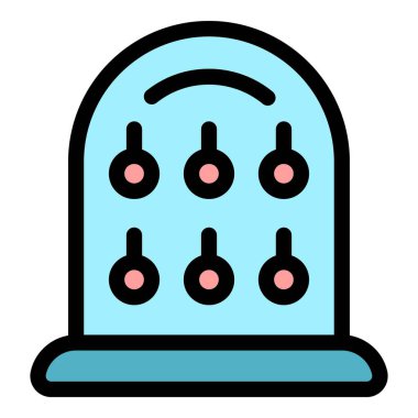 Mücevher mankeni ikonu. Beyaz arkaplan renginde izole edilmiş web tasarımı için taslak sahte parça vektör simgesi