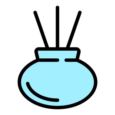 Aromaterapi ikonu. Beyaz arkaplan rengi üzerinde izole edilmiş web tasarımı için özet Aromaterapi vektör simgesi