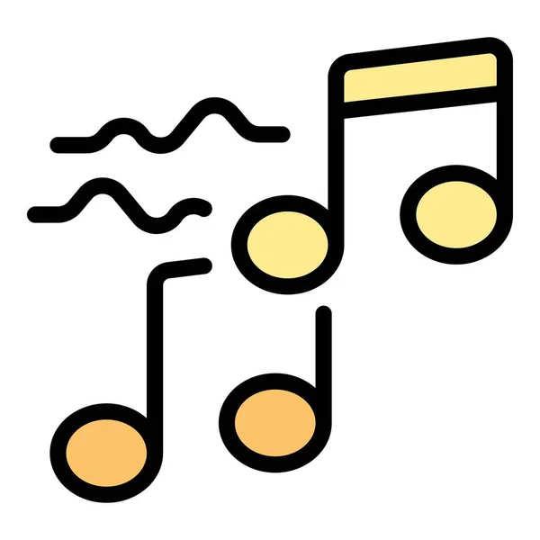 Ikona Medytacji Muzycznej Zarys Muzyka Wektor Medytacji Ikona Projektowania Stron — Wektor stockowy