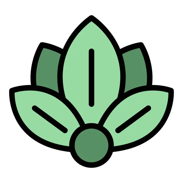 Spiritual Lotus Icon Outline Spiritual Lotus Vector Icon Web Design — Stock Vector