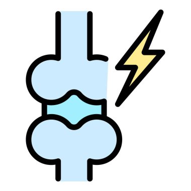 Diz hastalığı ikonu. Beyaz arkaplan renginde izole edilmiş web tasarımı için dizin hastalığı vektör simgesi
