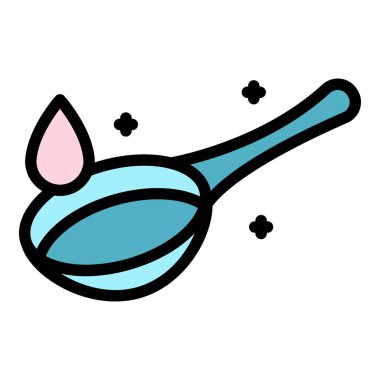 Öksürük pastili ikonu. Beyaz arkaplan renginde izole edilmiş web tasarımı için özet öksürük damlası vektör simgesi