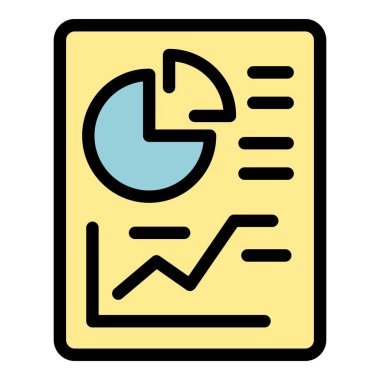 Kağıt ikonu rapor et. Beyaz arkaplan rengi üzerinde izole edilmiş web tasarımı için ana rapor kağıt vektör simgesi