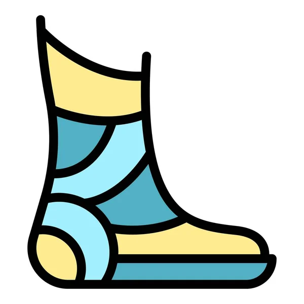 Εικονίδιο Τραυματισμού Περίγραμμα Foot Τραυματισμού Διάνυσμα Εικονίδιο Για Web Design — Διανυσματικό Αρχείο