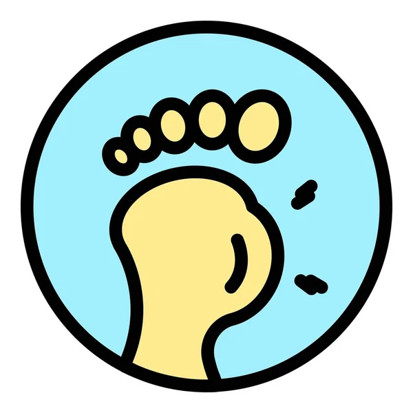 Φλεγμονή Ποδιών Εικονίδιο Περίγραμμα Πόδι Φλεγμονή Διάνυσμα Εικονίδιο Για Σχεδιασμό — Διανυσματικό Αρχείο