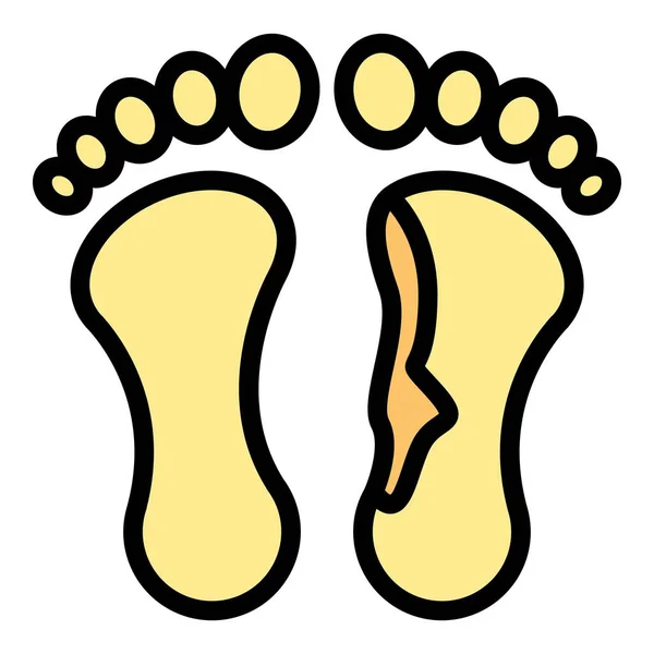Икона Здоровья Ног Контур Foot Здравоохранения Вектор Значок Веб Дизайна — стоковый вектор