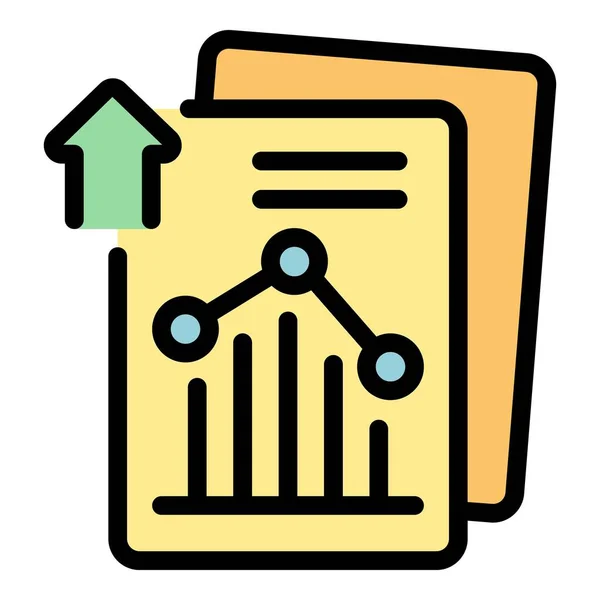 财务报告图标 基于白背景色平面的网页设计概要财务报告向量图标 — 图库矢量图片