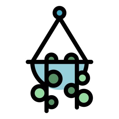 Duvar bitkisi ikonu. Beyaz arkaplan renginde izole edilmiş web tasarımı için Wall bitkisi ot vektör simgesi