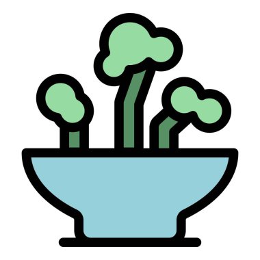 Toprak bitkileri ikonu. Beyaz arkaplan rengi üzerinde izole edilmiş web tasarımı için Toprak bitki vektör simgesi
