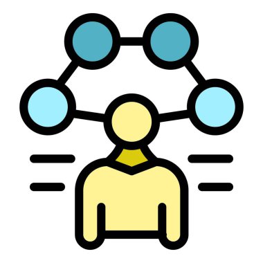 İnsan bütünlüğü ikonu. Beyaz arkaplan renklerinde izole edilmiş web tasarımı için özet insan bütünlüğü vektör simgesi