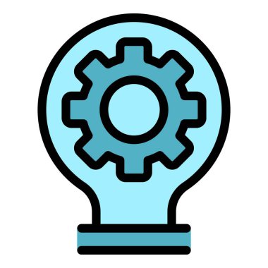 Yaratıcılık simgesi. Beyaz arkaplan rengi üzerinde izole edilmiş web tasarımı için özet yaratıcılık vektörü simgesi