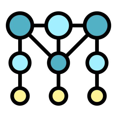 Bağlantı simgesi. Beyaz arkaplan renklerinde izole edilmiş web tasarımı için özet bağlantı vektörü simgesi