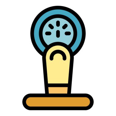 Park ağırlığı simgesi. Beyaz arkaplan renklerinde izole edilmiş web tasarımı için özet park ağırlığı vektörü simgesi