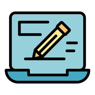 Bilgi simgesini düzenle. Beyaz arkaplan rengi üzerinde izole edilmiş web tasarımı için bilgi vektör simgesini düzenle